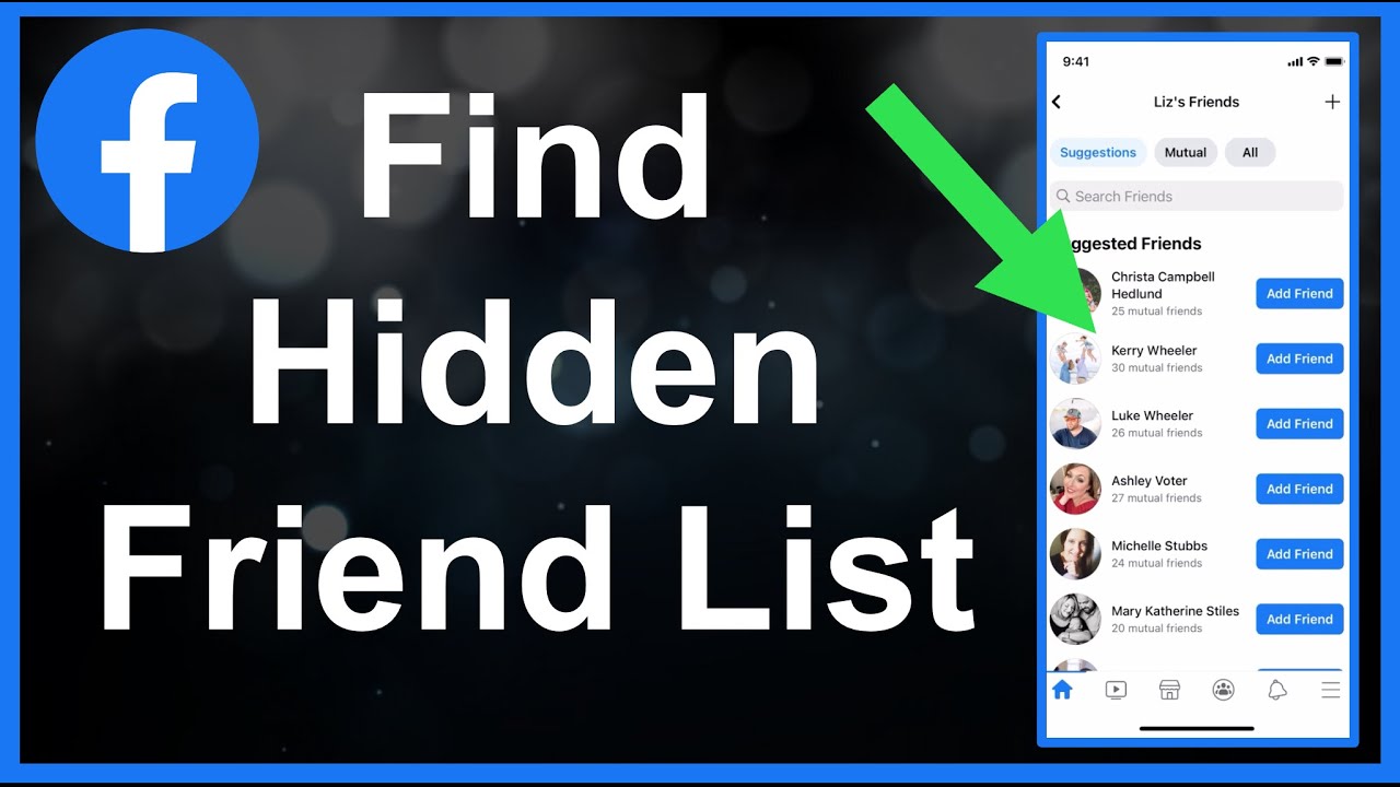 Find Hidden Friend List on Facebook