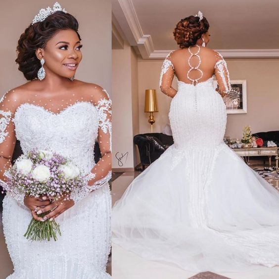 30 Latest Wedding Gowns In Nigeria-2022