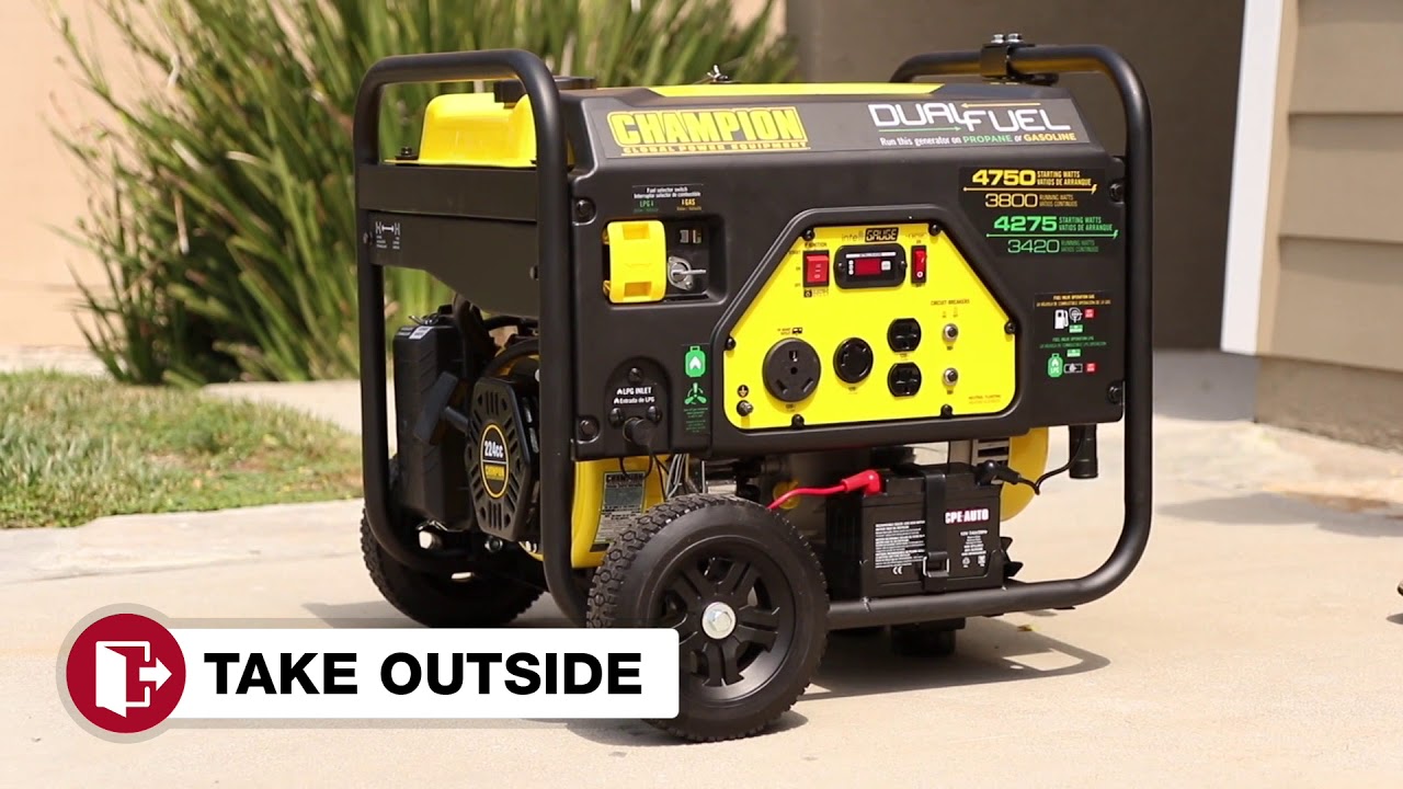 How to start a generator