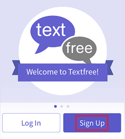 Sign up Textfree